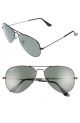 Ray Ban 0RB3025 002/58 58 BLACK CRYSTAL GREEN POLARIZED Metal Man size 58 sunglasses