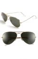 Ray Ban 0RB3025 L0205 58 GOLD GREY GREEN Metal Man size 58 sunglasses