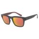 Armani Exchange 0AX4088S 82946Q 52 MATTE OPAL GREY GREY MIRROR ORANGE/YELLOW Injected Man size 52 sunglasses